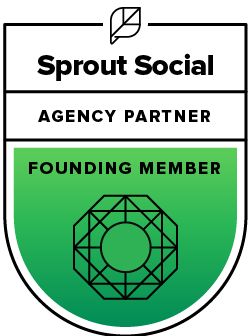 Sprout Social Founding Member Agency Partner Program badge
