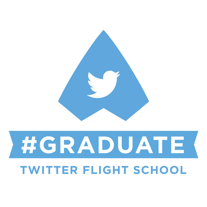 Twitter Flight School Badge